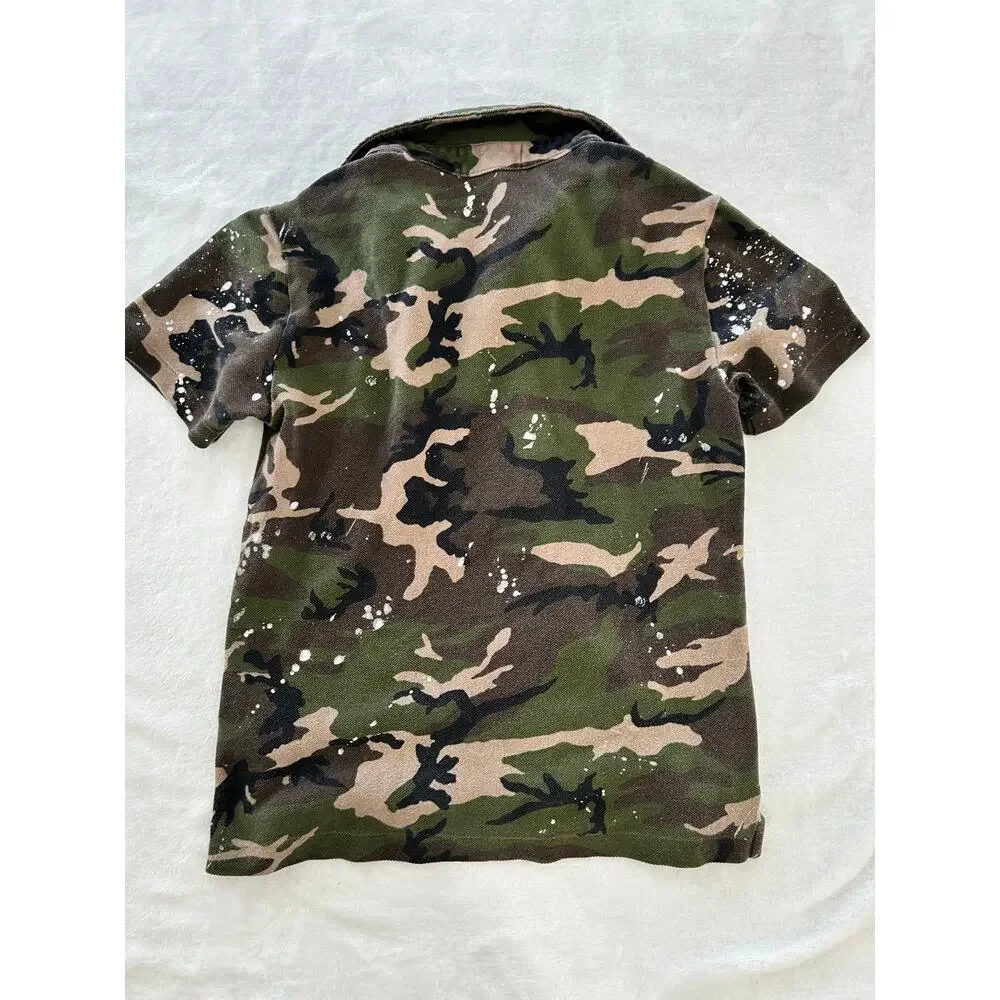 Polo by Ralph Lauren Big Pony Camoflauge Polo Shirt Youth 8